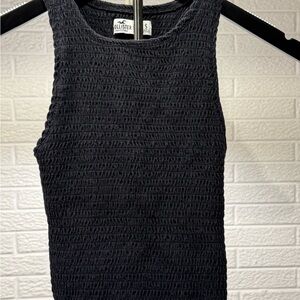 Hollister‎ Black Ribbed Tank Top